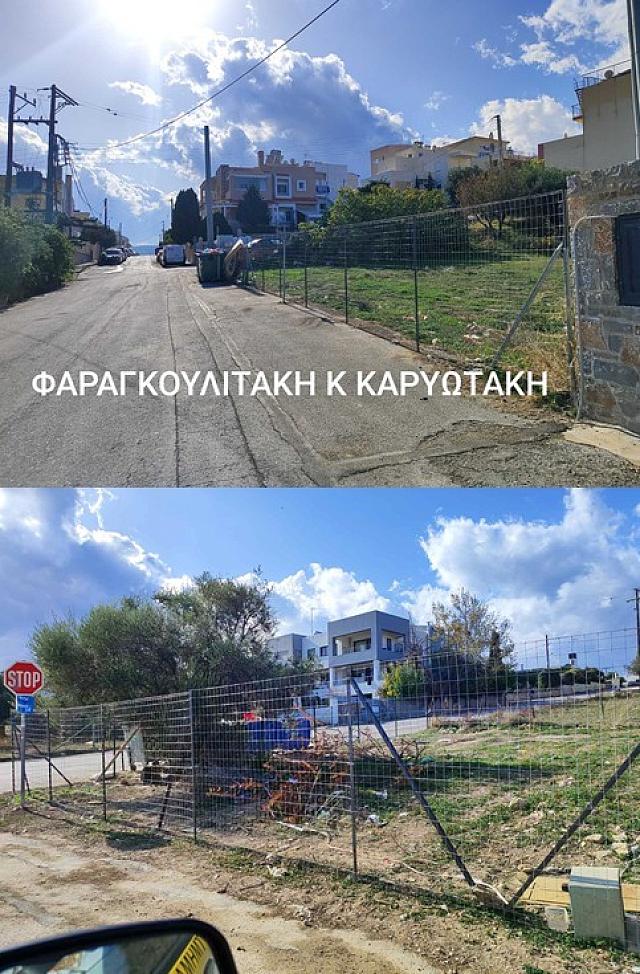 Περιφράξεις σε παράνομες χωματερές