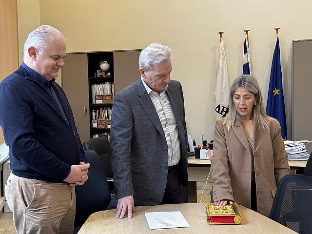 Ορκωμοσία νέας μόνιμης υπαλλήλου στο Δήμο Ηρακλείο