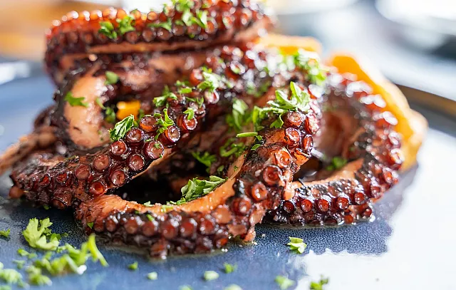 χταπόδι, ψητό