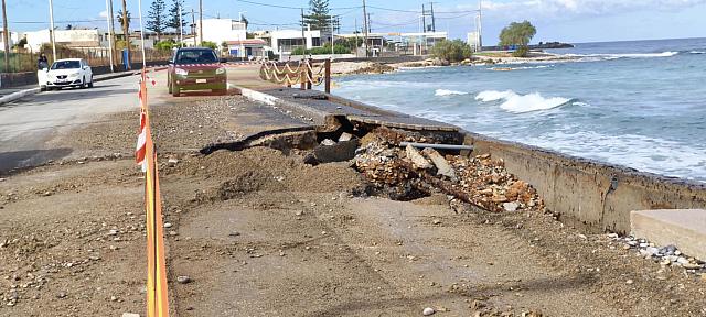 γούβες ζημιές παραλιακό μέτωπο
