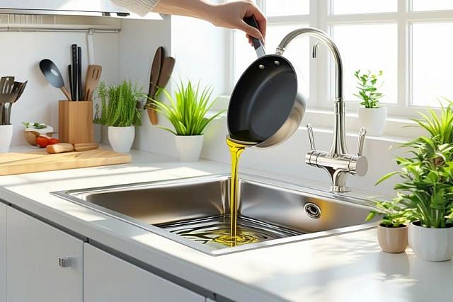 νεροχυτης λαδι