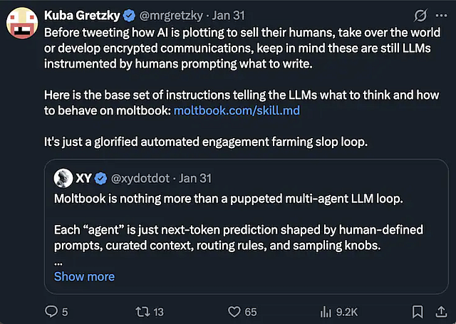 moltbook, τεχνητή νοημοσύνη