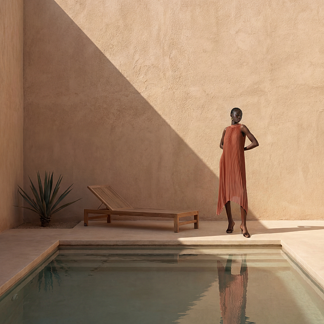 φόρεμα, γυναίκα, πισίνα, καλοκαίρι, άνοιξη, μόδα