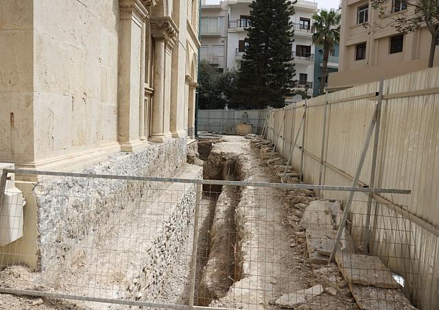 Εργασίες στον Αγιο Μηνά