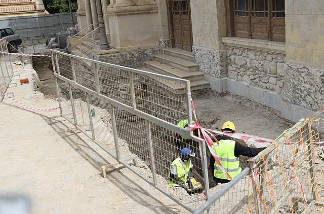 Εργασίες στον Αγιο Μηνά