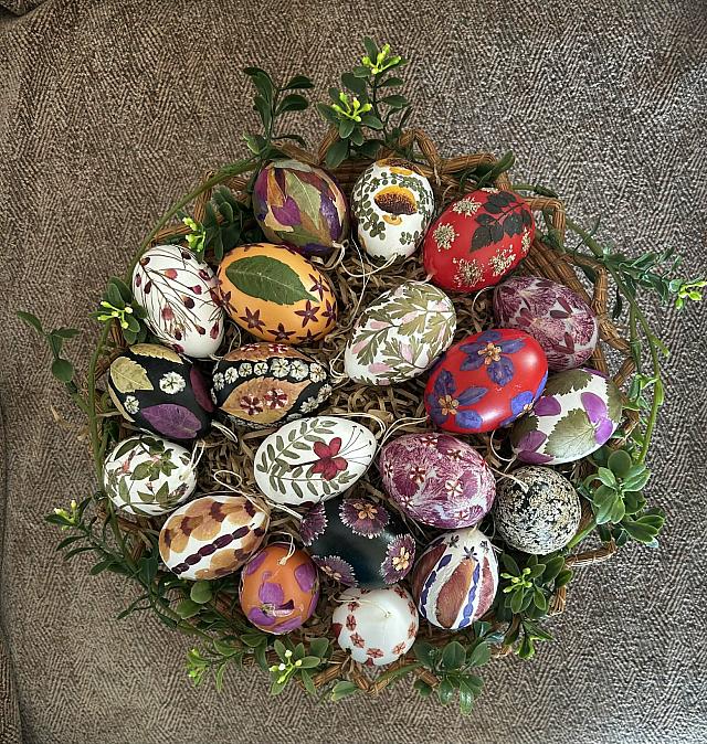 πασχαλινά κεριά - σε σχήμα αυγών