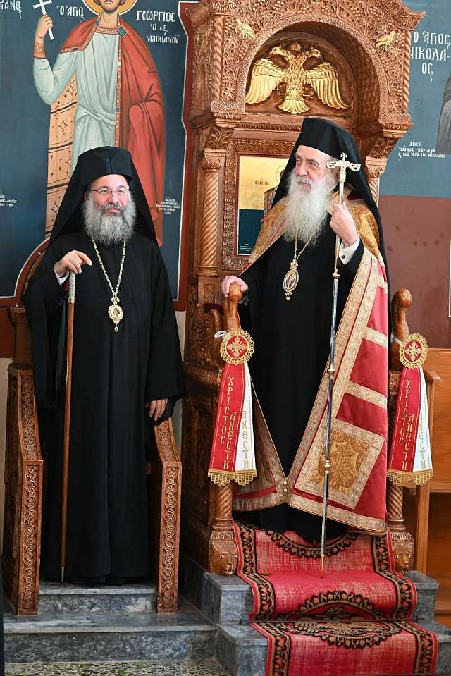 Ο Σεβ. Μητροπολίτου Σάμου, Ικαρίας και Κορσεών κ. Ευσεβιος στην εορτή της Αγίας Μεγαλομάρτυρος Ειρήνης, στο Ρέθυμνο