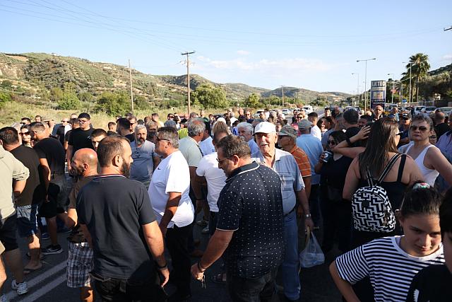 διαμαρτυρία για δομή μεταναστών 