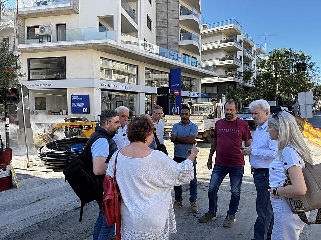 Στα εργοτάξια της ΔΕΥΑΗ ο Δήμαρχος Ηρακλείου 
