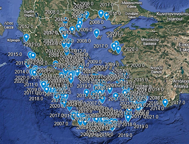 Λαγοκέφαλοι χάρτης