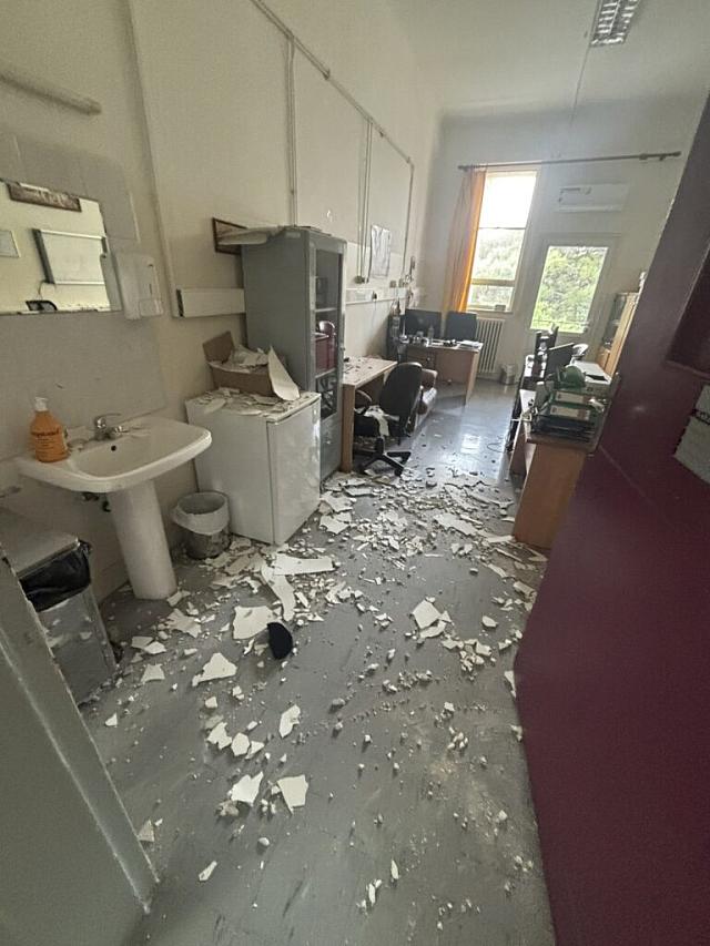 πτωση οροφης βενιζελειο