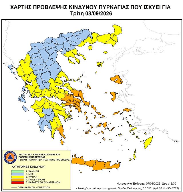 Κίνδυνος Πυρκαγιας
