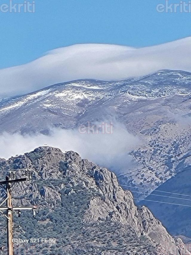 Χιόνια στην κορυφή του Ψηλορείτη 
