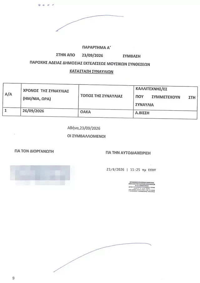 Άδεια τραγούδια