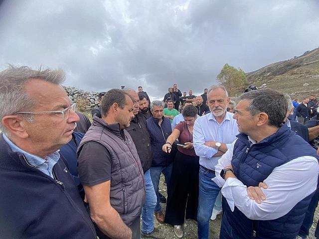 Ο Αλέξης Τσίπρας στις Μέλαμπες 