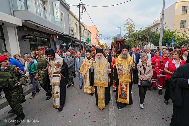 Πάνδημη υποδοχή της Ιεράς Εικόνας της Παναγίας Σουμελά στο Ρέθυμνο