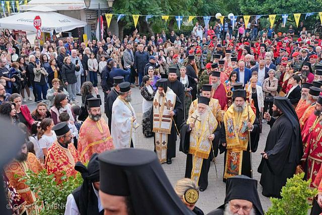 Πάνδημη υποδοχή της Ιεράς Εικόνας της Παναγίας Σουμελά στο Ρέθυμνο