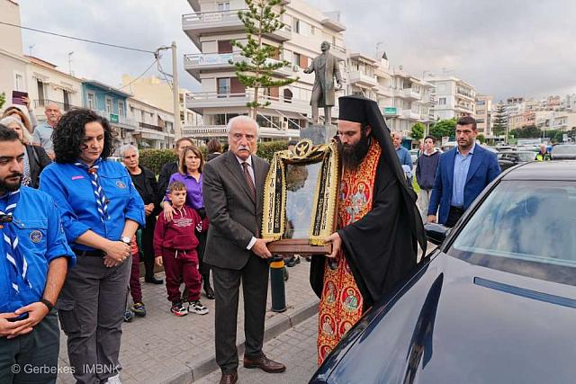 Πάνδημη υποδοχή της Ιεράς Εικόνας της Παναγίας Σουμελά στο Ρέθυμνο