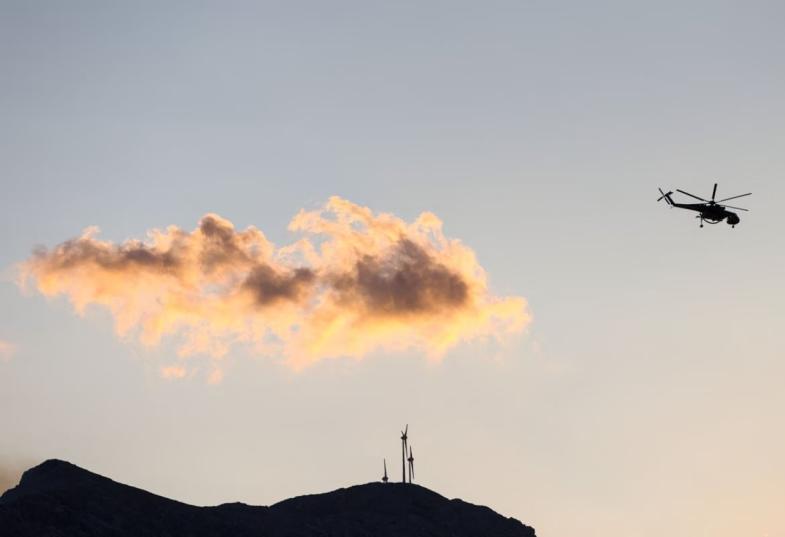 φωτια ελικοπτερο
