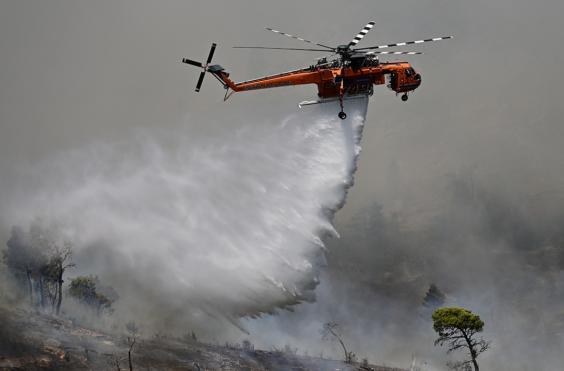 Φωτιά ελικόπτερο ερικσον