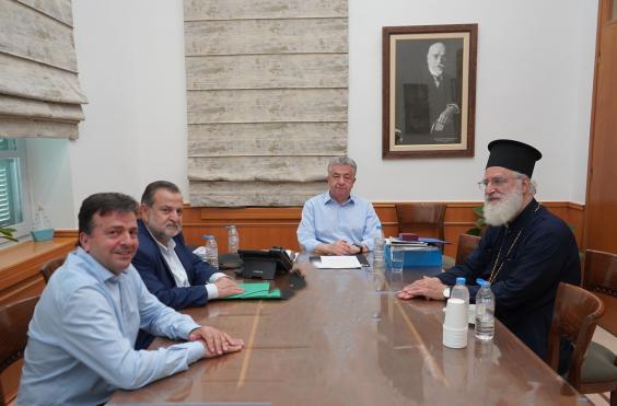 Στήριξη της Περιφέρειας Κρήτης στην αποκατάσταση του Ιερού Ναού Μεταμόρφωσης του Σωτήρος