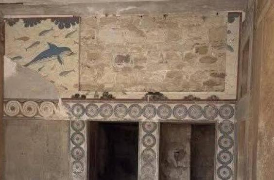 τοιχογραφία δελφινιών 