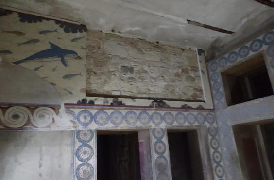 τοιχογραφία δελφινιών 