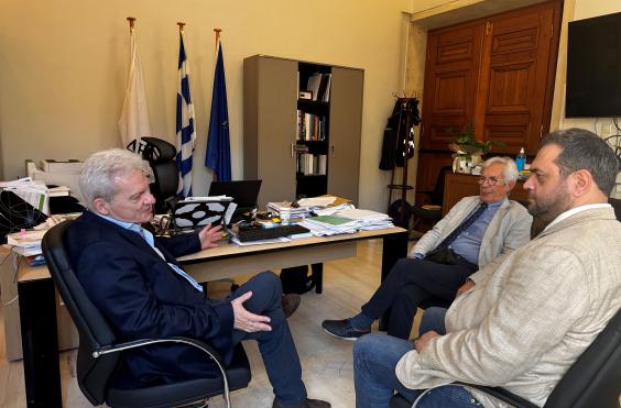 Συνάντηση του Δημάρχου Ηρακλείου με την Διοίκηση του ΠαΓΝΗ