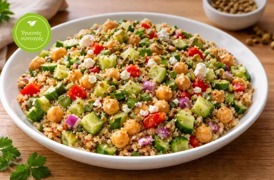 σαλάτα, ρεβίθια