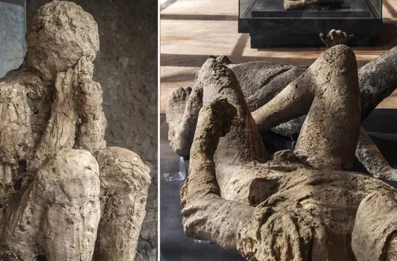 πομπηια, νεκροί