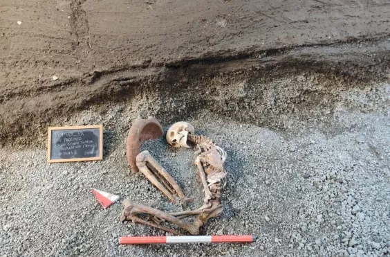 πομπηία, σκελετός