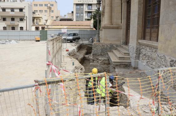 Εργασίες στον Αγιο Μηνά