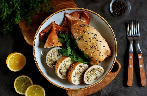 καλαμάρι, γεμιστό