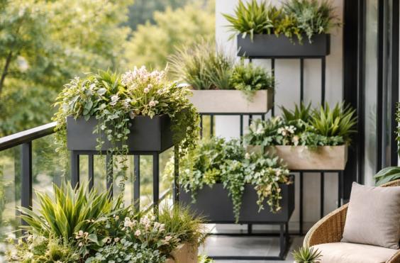 Γλάστρες στο μπαλκόνι