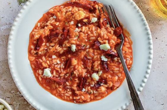 ντοματορυζο, φέτα