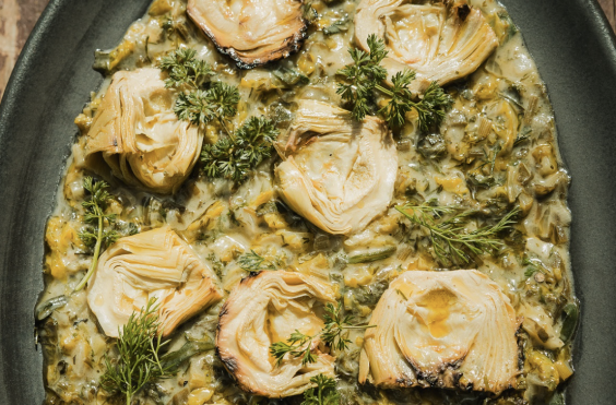 αγκινάρες, φρικασέ