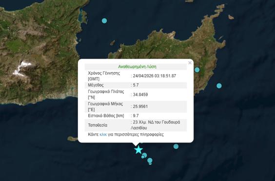 σεισμός γουδουράς