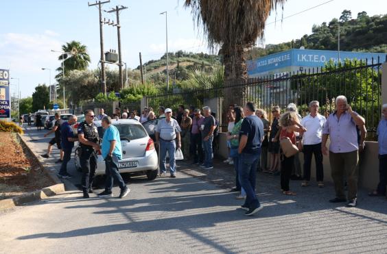 διαμαρτυρία για δομή μεταναστών 