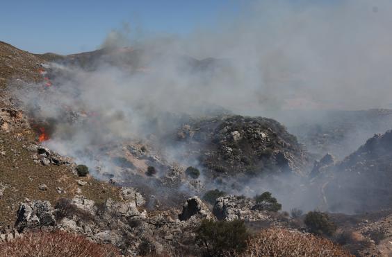 φωτιά στο νότιο Ρέθυμνο