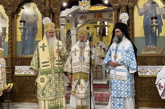 Ο Αρχιεπίσκοπος Κρήτης στην Καλαμαριά