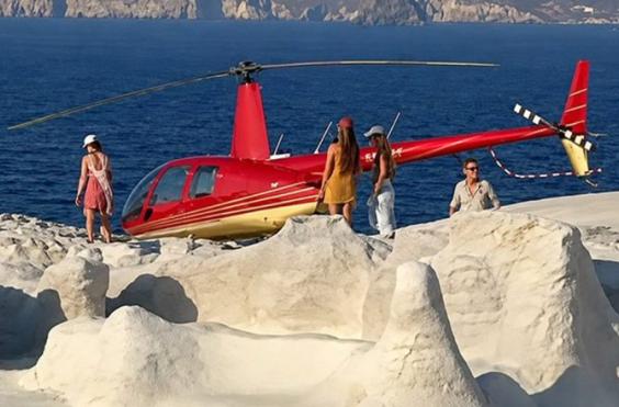 ελικόπτερο στο Σαρακήνικο