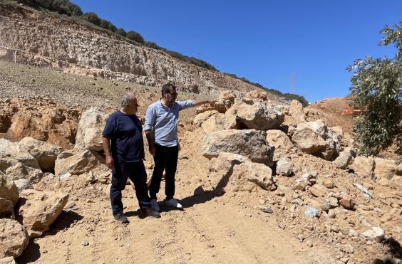 Αυτοψία του Αντιπεριφερειάρχη Λασιθίου στο εργοτάξιο του ΒΟΑΚ   