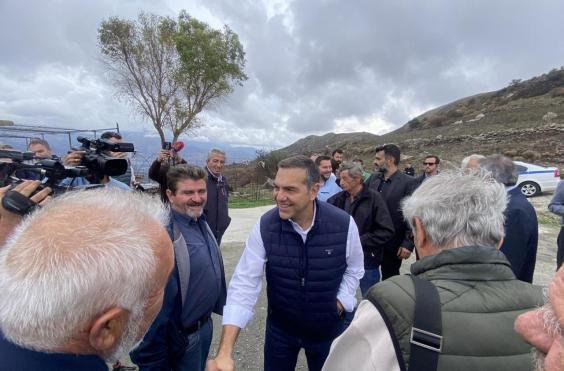 Ο Αλέξης Τσίπρας στις Μέλαμπες 