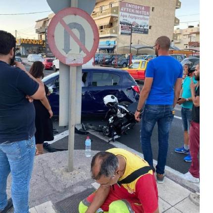 Το σημείο του τροχαίου ατυχήματος στο Γιόφυρο