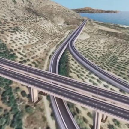 Άποψη του σχεδίου για τον ΒΟΑΚ, με τις νέες χαράξεις και τις γέφυρες.