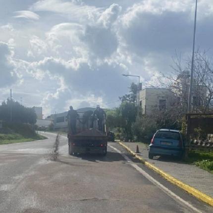 Προσοχή στο δρόμο από Τύλισο έως τη διακλάδωση Μονής 