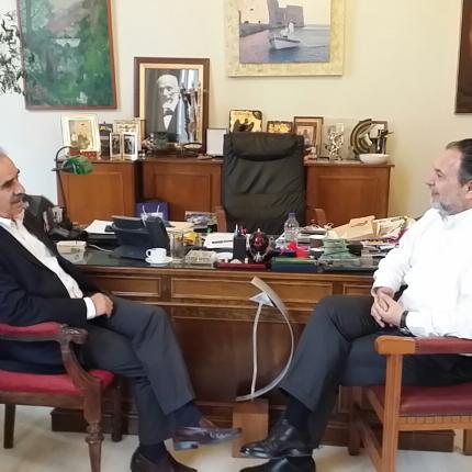 Συνεργασία  Δημάρχου Ηρακλείου με Ευρ. Κουκιαδάκη για διάφορα έργα