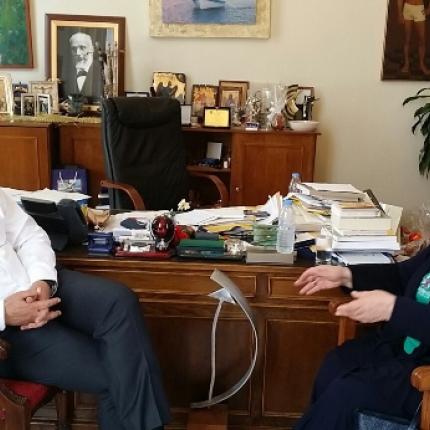 Συνάντηση Δημάρχου Ηρακλείου με την Ευρωβουλευτή Ν.Τζαβέλα