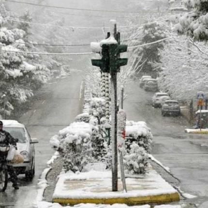 λεκανοπέδιο αττικής χιόνια