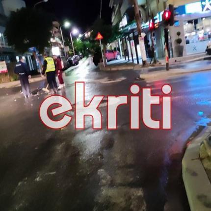Το σημείο του τροχαίο ατυχήματος.